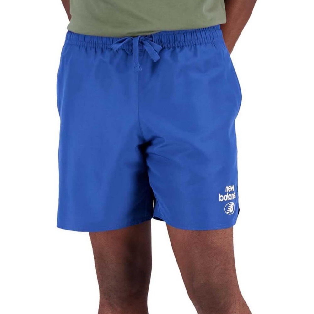 NWT New Balance Men's Essentials Reimagined Woven Short - Atlantic Blue - Sz S‎